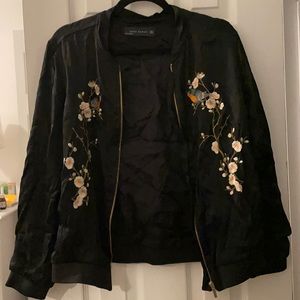Embroidered Bomber Zara jacket